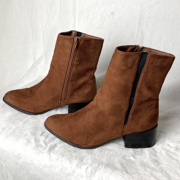 Qupid Shoes - QUIPID Chunk Heeled High Ankle Boots